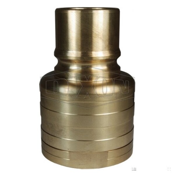 DQC H Industrial Interchange High Volume Female Plug, 1-1/2-11 Nominal, Female BSPP, Brass